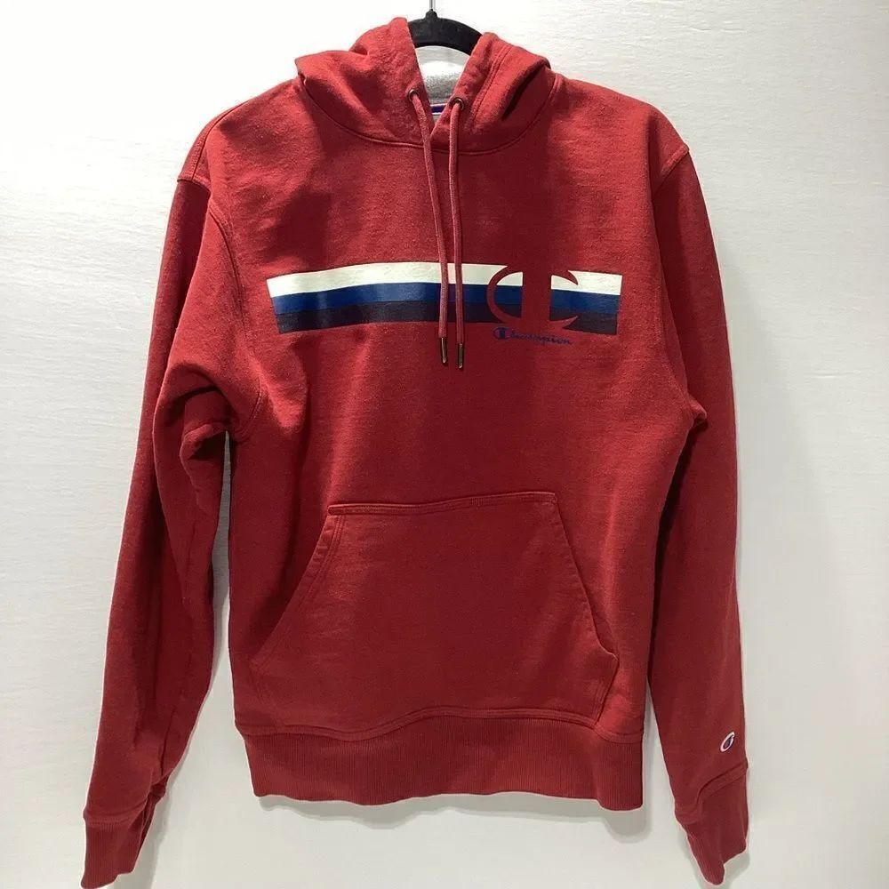 Champion Authentic Athleticwear Red Pullover Sweatshirt With Hood S Women’s